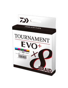 Daiwa Tournament x8 Braid EVO+ 0.20mm 300m MultiColor